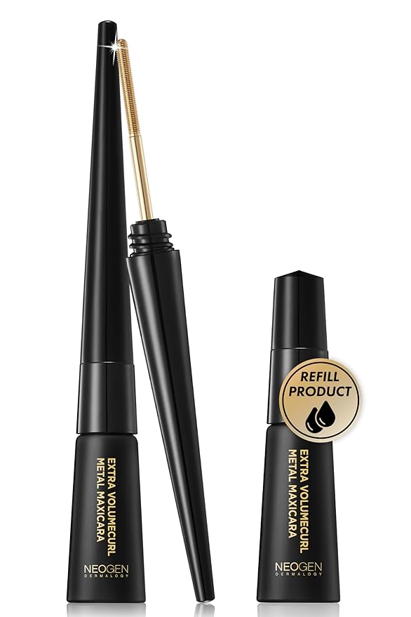 [K-Beauty] Neogen Dermalogy Extra Volume Curl Metal Mascara (Volume, Black) + Refill Set