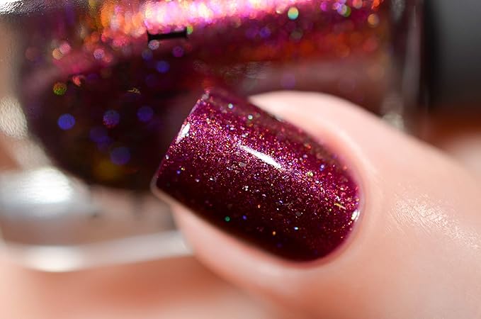 ILNP Royalty - Deep Claret Holographic Nail Polish