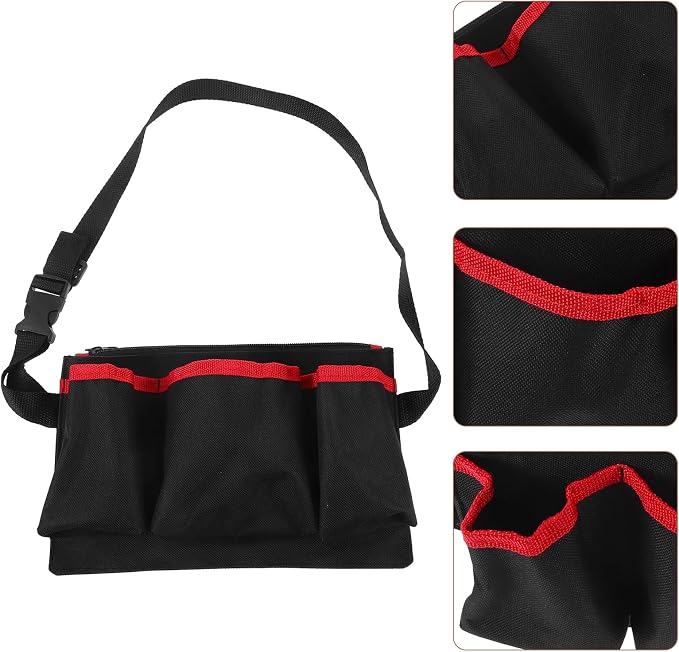 Massage Oil Waist Pouch Adjustable Portable Essential Oil Bottle Bag Organizer for Massage Therapy Storage Lightweight Durable