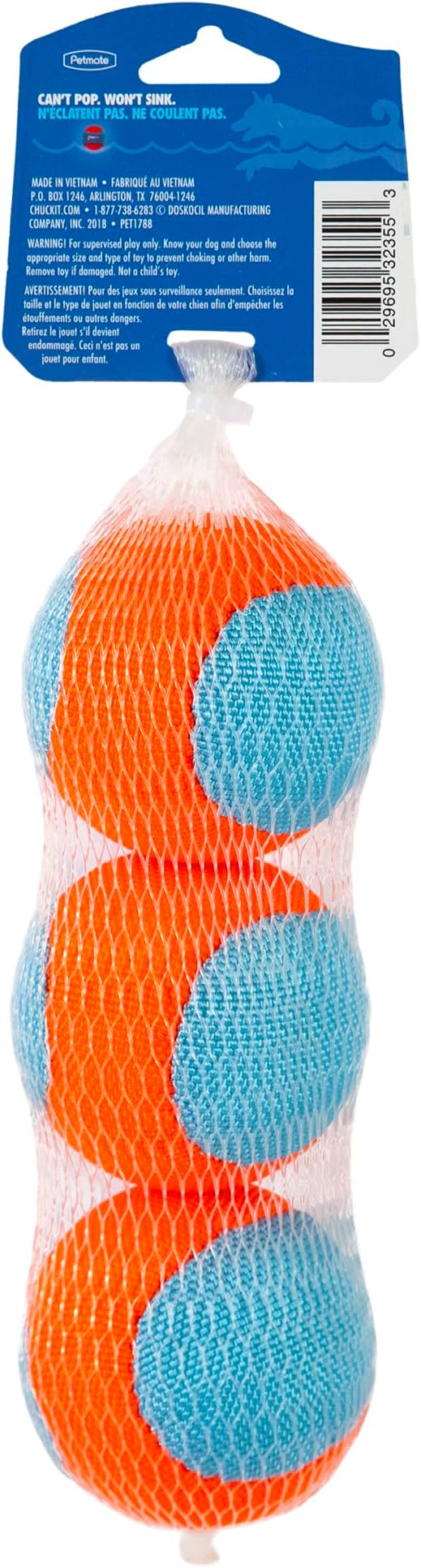 Chuckit! Amphibious Fetch Balls, Set of 3, Medium (Pack of 12)