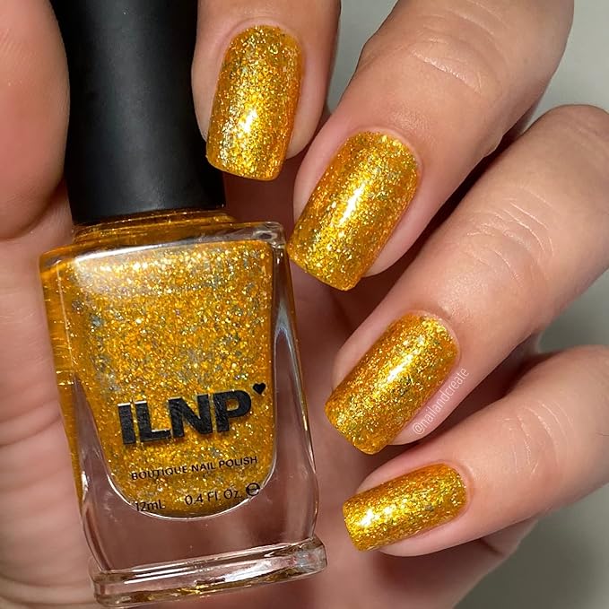 ILNP Good As Gold - Saturated Gold Holographic Ultra Metallic Nail Polish