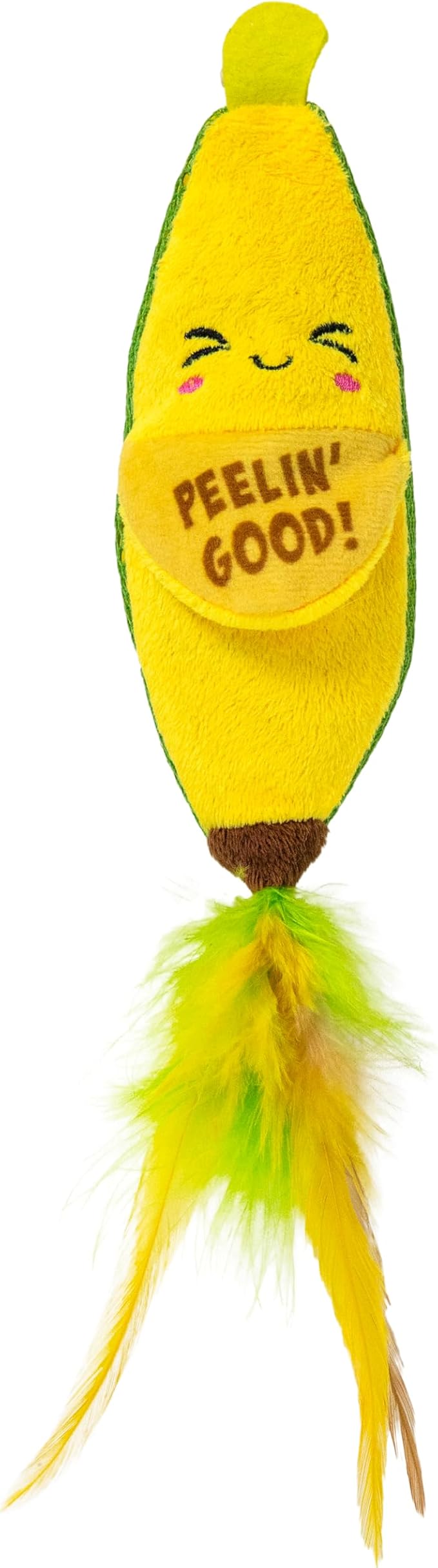 Catstages Kicker Peelin' Good Banana Dental Cat Toy with Catnip, 8"