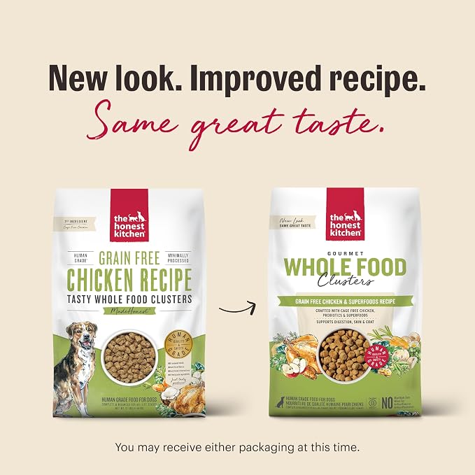 The Honest Kitchen Whole Food Clusters Grain Free Chicken Dry Dog Food, 10 Lb Bag