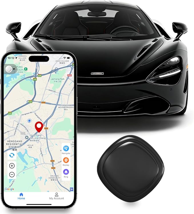 GPS Tracker for Vehicles, GPS Portable Magnetic Car GPS Tracking | Wide-Area Location GPS Tracker for Kids, Dogs, No Subscription Required/No Monthly Fee/No SIM Card Required