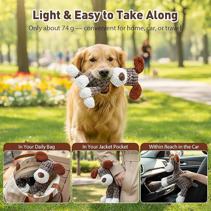 Dog Toys Indestructible Plush Dog Toy for Aggressive Chewers,