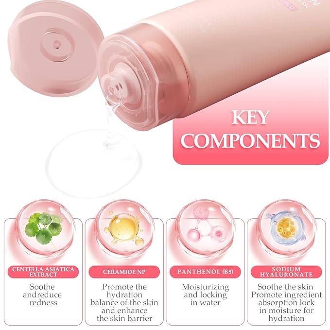 Collagen Face Mask - Overnight Wrapping Mask - Facial Firming, Elasticity & Hydration - Hydrolyzed Sodium + Panthenol +Niacinamide for Reduce Dullness & Promote Smoother Skin Texture - 75ml