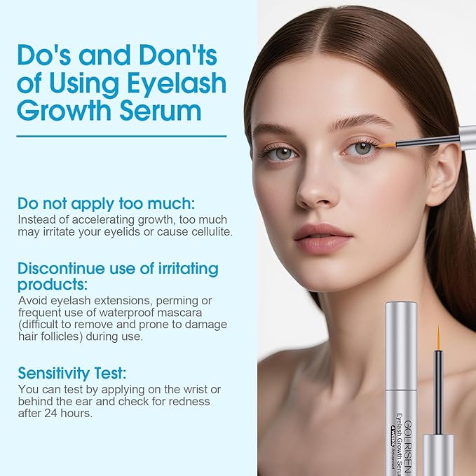 Eyelash Growth Serum with Myristoyl Pentapeptide-4, Advanced Lash Enhancing Serum for Thicker, Longer, Fuller Lashes - 4ml Lash Serum for Natural Eyelash Growth