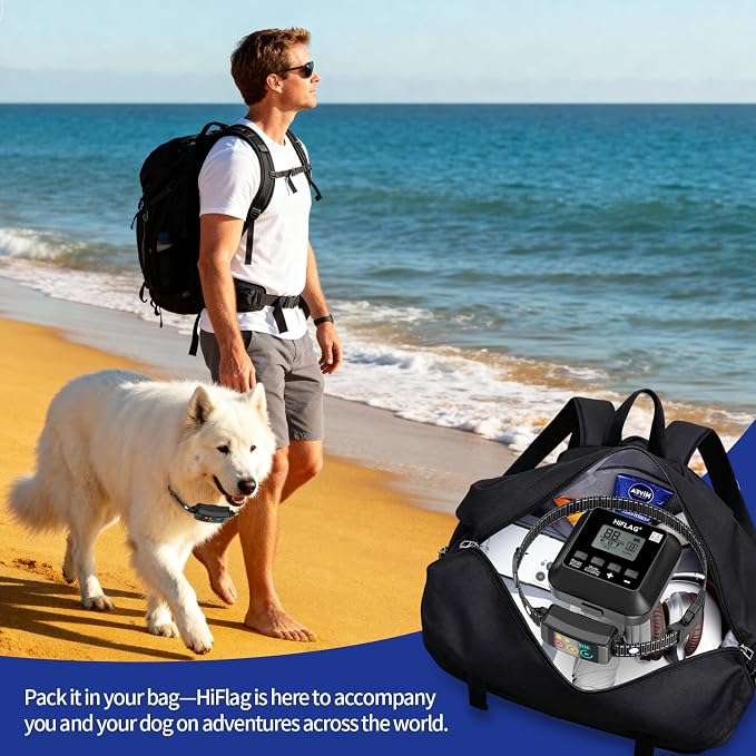 2026 Smart Wireless Dog Fence – Rechargeable, Adjustable, AI Stable Signal, 1+ Acre Coverage, Easy Setup (40 Flags)