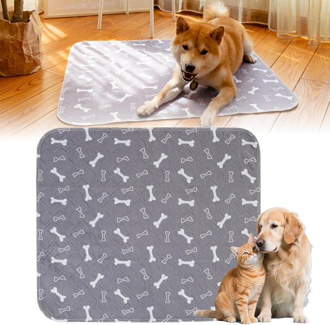 Pee Mats with Pheromones, Durable Leak-Proof & Anti-Slip Pet Training Mats for Dogs Indoor Use (Medium：16" × 24")