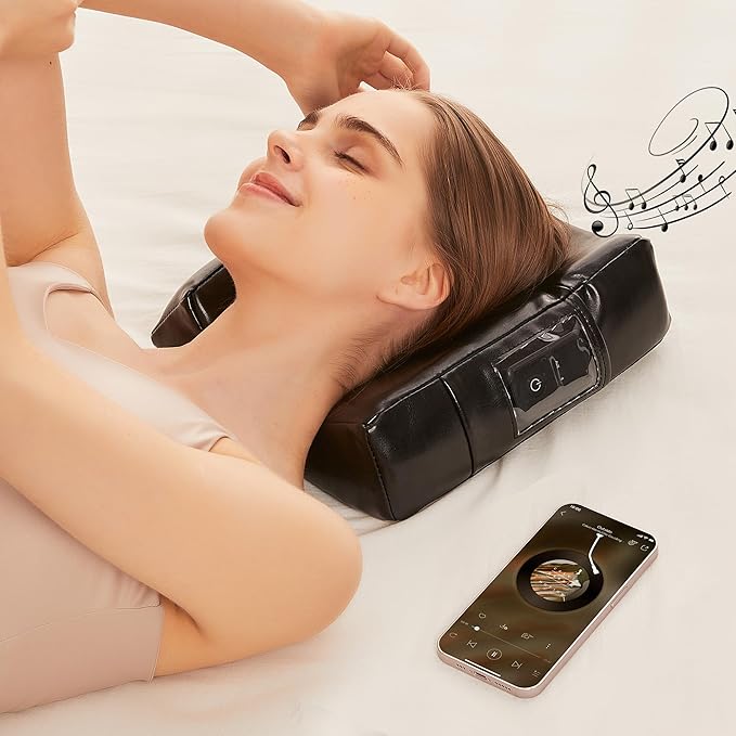 Master Massage 30" StratoMaster Air Massage Table Beauty Bed Package with Extra Music Master Ergonomic Dream Sound Face Cradle Cushion - Black Nano