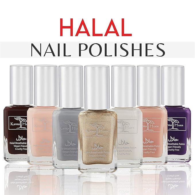 Karma Naturals Certified Halal Nail Polish - Breathable & Water Permeable, Wudu Friendly (Khadija)