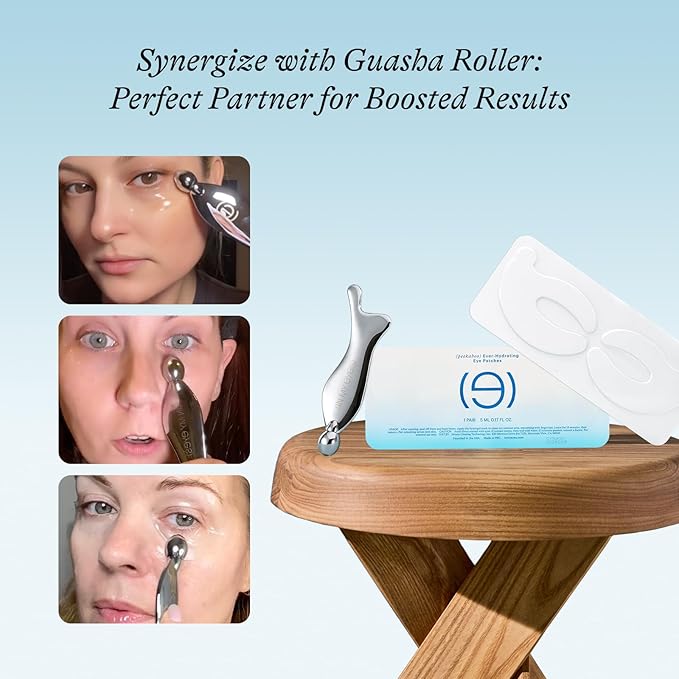 Caffeine & Hyaluronic Acid Under Eye Patches - 5 Pairs, 360° Coverage Targets Dark Circles, Puffy Eyes, Fine Lines & Eye Bags Hydrating Restoring Gel Eye Masks (PRO)