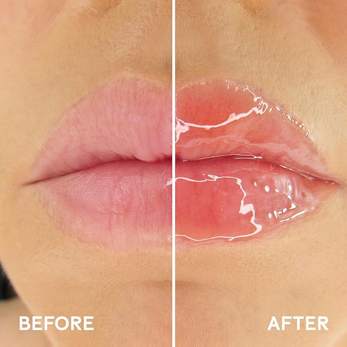 Winky Lux Flush Barely There Sheer Tinted Lip Oil - Hydrating Lip Gloss Tint, Coral Glossy Lip Balm, Juicy Non Sticky Long Lasting Formula, Infused with Jojoba Oil & Soft Vanilla Scent