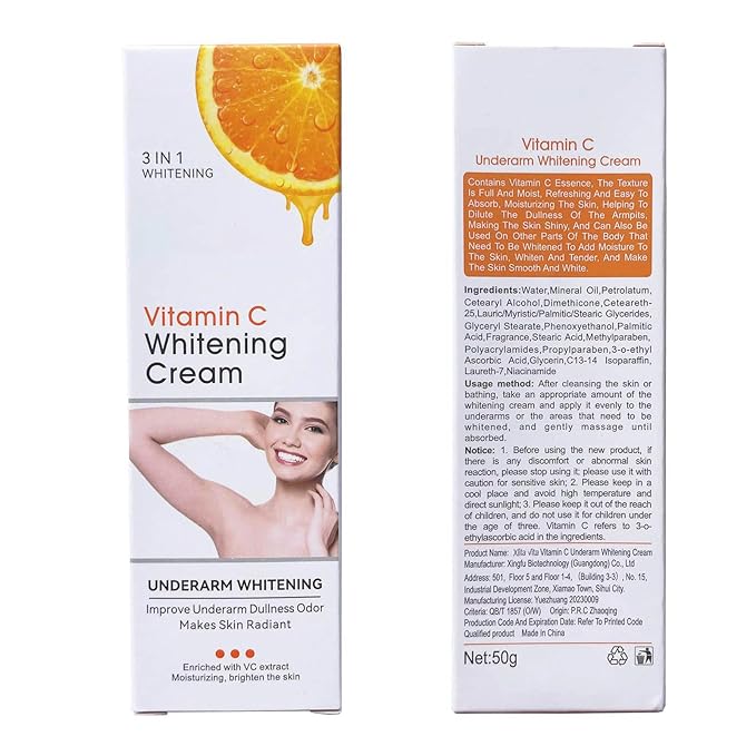 Body VVhitening Cream for Private Area and Bikini Area, Quick Results Vitamin C Skin Care Cream for Underarm, Neck, Armpit, Elbow, Knees and Inner Thigh (1.8 FL.Oz)