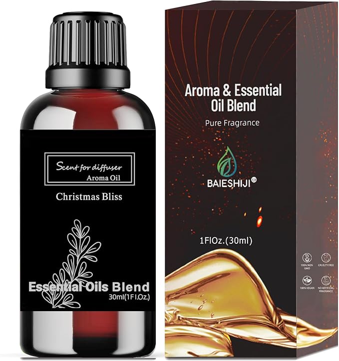Christmas Bliss Essential Oil Inspired by Luxury Hotel for Diffusers, Pure Hotel Diffuser Oil, Iris Root, Honeysuckle and Sandalwood, Home Luxury & Hotel Scent - 30ML