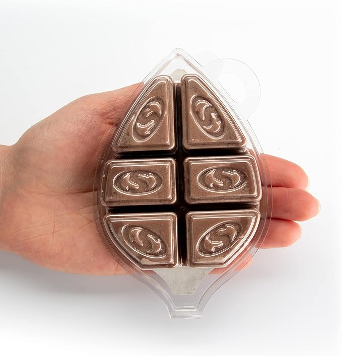 Shortie's Candle Company Chocolate Fudge Brownie Natural Soy Wax Melts - 1 Highly Scented 3 Oz. Bar - Made with 100% Soy and Essential Fragrance Oils - Phthalate & Paraffin Free, Vegan, Non-Toxic