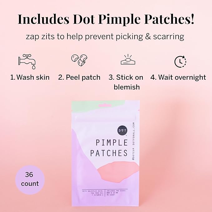 Pixie Period Starter Pads for Teen Girls - Organic Cotton 56ct - Designed for Tweens & Smaller Underwear - Leak-Proof with Wings for Feminine Care - Includes 32ct Mini & 24ct Regular Pads with Wipes