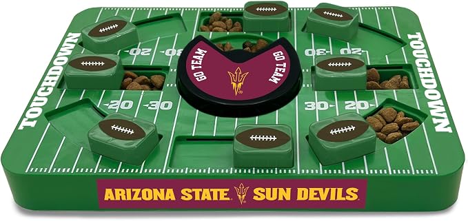 Pets First NCAA Arizona State UNIV. Large Puzzle Toy, Dog Puzzle Treat Toy, New Large Size, Interactive Dog Treat Toy, Dog Slow Feeding Toy
