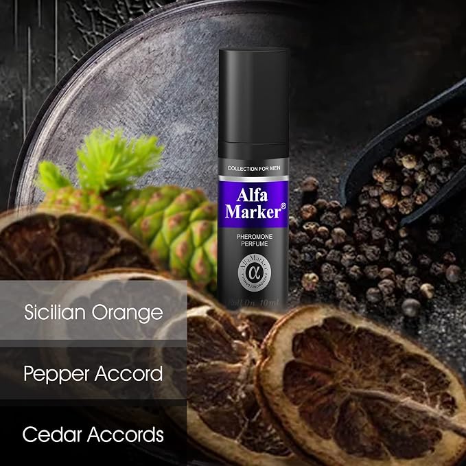 Pheromone Cologne for Men Oil Roll On 10 ml. Pheromones Perfume for Men. Travel Size Mens Cologne. Long Lasting Fragrance