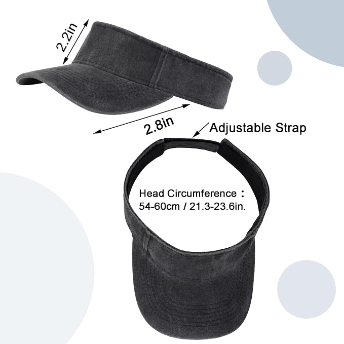 Marrywindix 1 Piece of Sport Wear Athletic Visor Sun Sports Visor Hat Visor Adjustable Cap for Women and Men