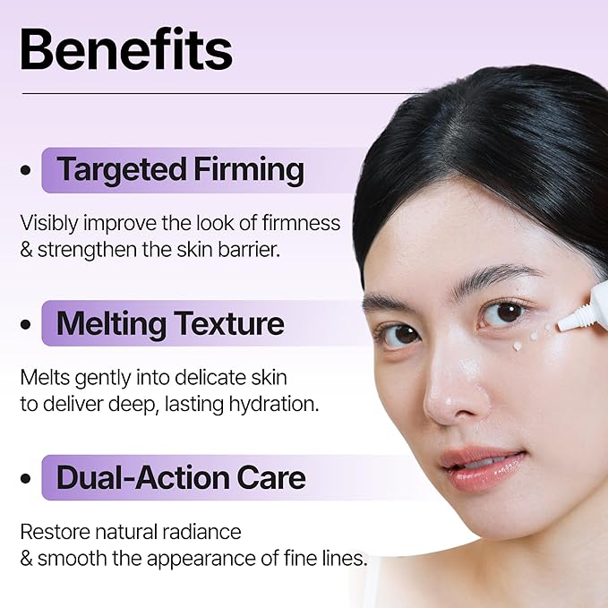 Differ & Deeper Reaging Firming Eye Cream – Lightweight Eye Treatment for Smoother, Hydrated Under Eyes | K-Beauty Skincare (30ml)