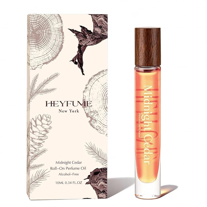 Sandalwood Perfume Roll Fragrance - Long-Lasting Eau de Parfumt Travel Size 0.41 fl oz for Men & Women