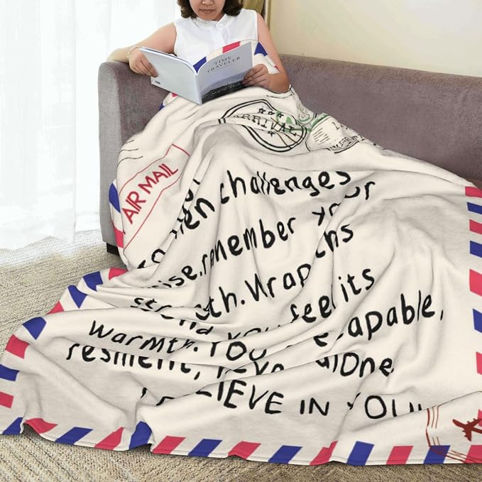 Blanket Gifts for Women Men - Get Well Blanket, Inspirational Blankets Gifts for Her Him, Super Soft Flannel Throw Blankets Gift for Mom Friend Sister Coworker（60'' x 80''）