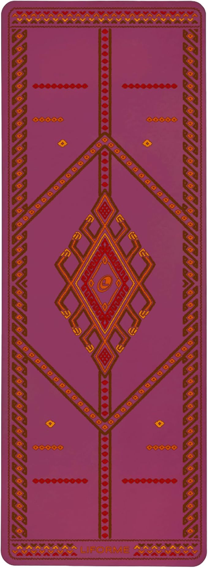 Liforme Printed Yoga Mat Collection - Free Yoga Bag Included - Patented Alignment System, Warrior-like Grip, Non-Slip, Eco-friendly, Sweat-resistant, Long, Wide and Thick for Comfort