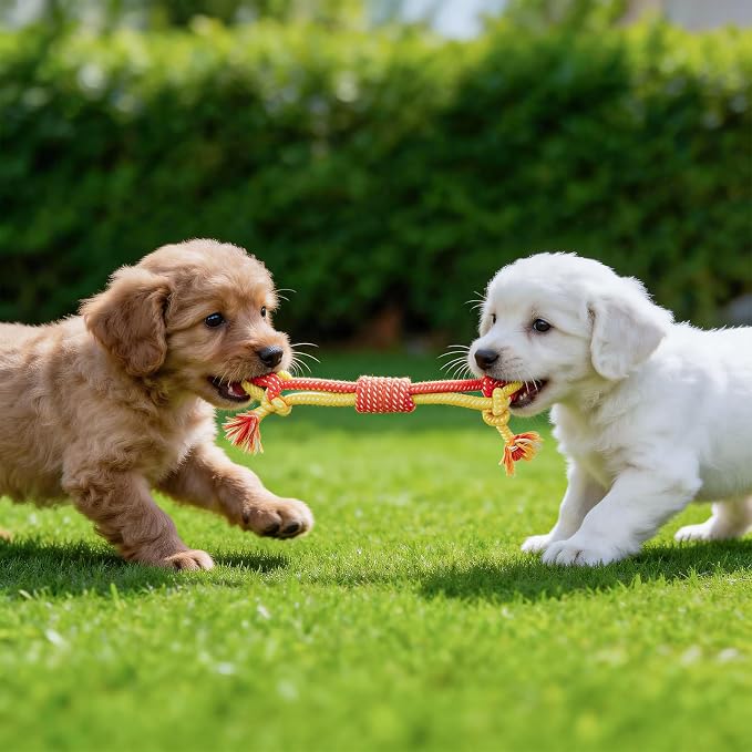 3Pcs Dog Rope Toys for Puppy, Dog Chew Toy for Medium&Small Dog