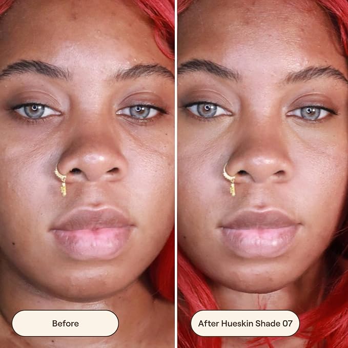 Live Tinted Hueskin Serum Concealer - Medium-to-Full Coverage Concealer with Niacinamide, & Hyaluronic Acid for Dark Circles, Fine Lines & Wrinkles, Buildable Long-Lasting Formula, 0.35 oz Shade 7