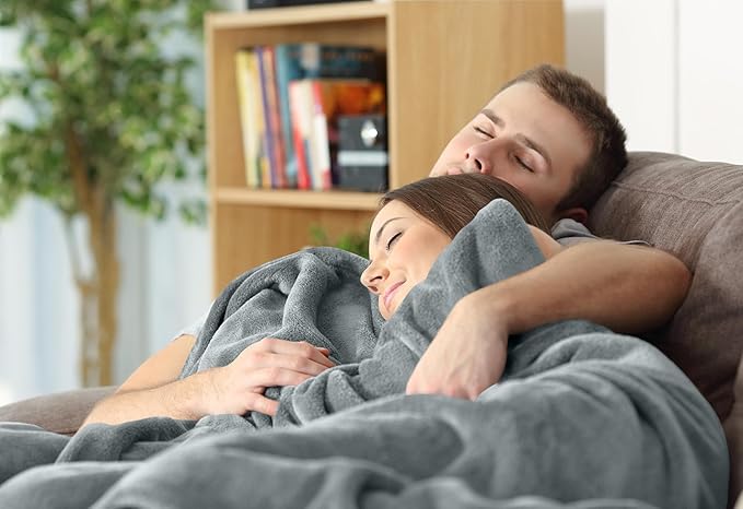 Utopia Bedding Soft Fleece Bed Blanket Throw Size Ash Grey (50x60 Inch) | Microfiber Plush Warm Lightweight Breathable Cozy Blanket Anti-Static, All Season Use, Gift for Women and Men