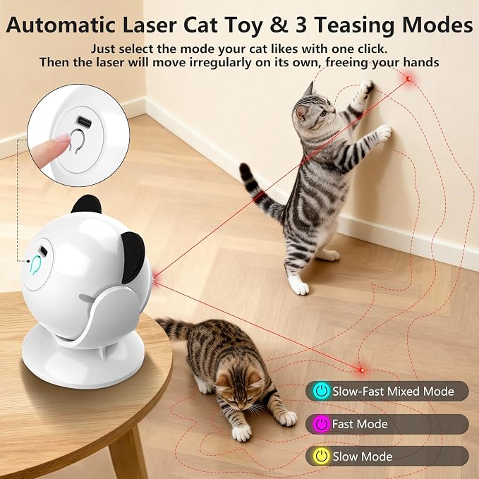 Saolife Laser Cat Toys for Indoor Cats, Interactive Cat Toy Automatic