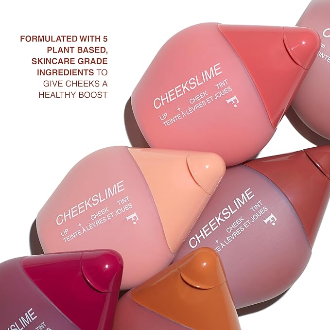 Freck Beauty CHEEKSLIME Lip & Cheek Tint - Liquid Cream Blush, High Impact Pigments, Blends Seamlessly, Dries Down to Natural Flush for All Skin Tones | BIG THRILLS (Warm Deep Rose)
