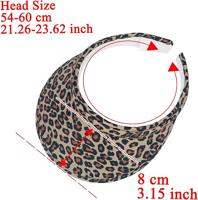 4 Pack Sun Visor Hats Women Men Clip on Cotton Wide Brim Visors Hat Outdoor Sports Golf Beach Travel Tennis Caps