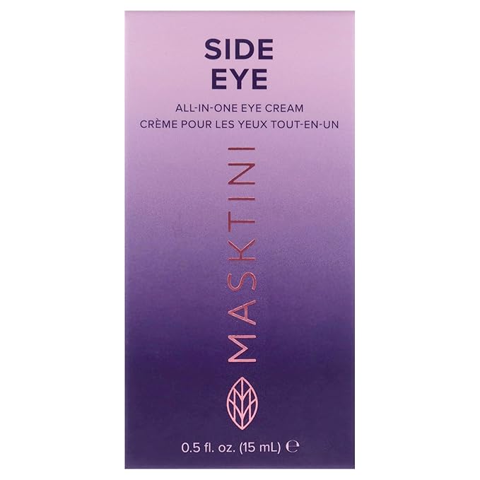 Masktini Side Eye All-in-One Eye Cream, 0.5 ounce - Face Moisturizer - with Apple and Green Tea Extracts - Collagen Boosting - Eye Cream for Puffiness (Pack of 2)