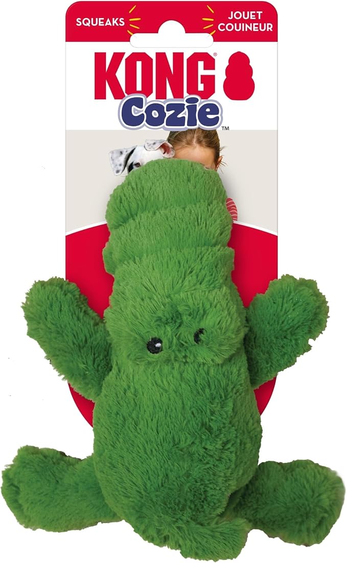 Kong Cozie Ali Alligator Plush Dog Toy, for Small Dogs