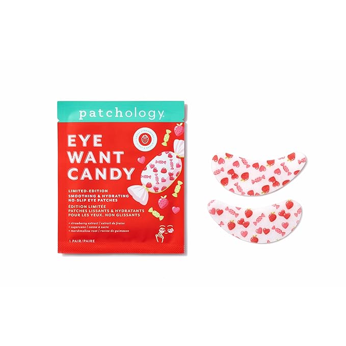 Patchology Eye Want Candy Under Eye Patches for Puffy Eyes, Dark Circles & Wrinkles – Hydrating Eye Masks, Mothers Day Gifts, Gifts for Mom, Self Care for Women