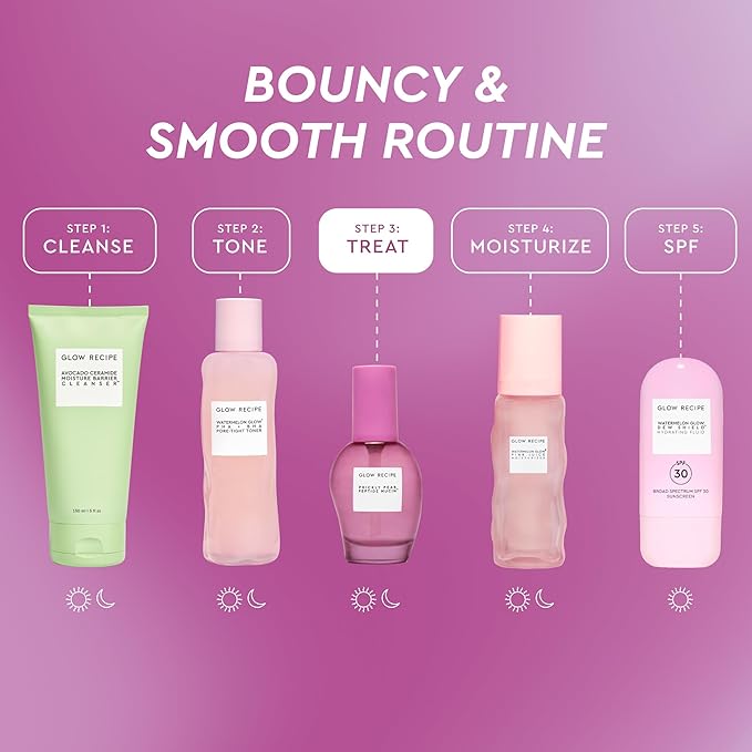 Glow Recipe Prickly Pear Peptide Mucin - Vegan "Snail" Mucin Face Serum to Hydrate & Repair Skin Barrier with Pore Refining Bio-Active Peptides & Deep Hydration - Glass Skin Korean Skincare (40ml)