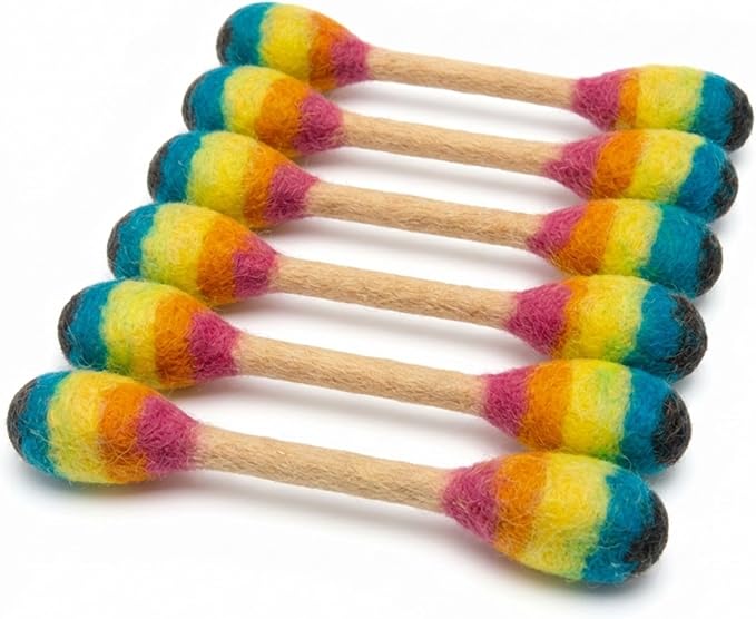 Glaciart One Swabs Cat Toys with Catnip - 6 Pk | Durable for Chew, Cute Cat Toys Interactive Kitty for Boredom, Exercise, & Play | Filled w/Organic Catnip for Anxiety & as Digestive Aid | Gift Idea