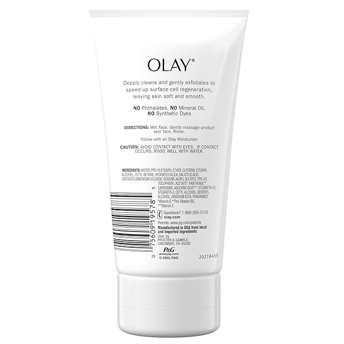 Olay Regenerist Regenerating Cream Cleanser Face Wash, 5 Fl Oz