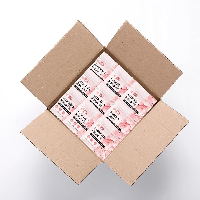 Essential Flows Period Kit - 3 Pantyliners, 2 Maxi Pads & Feminine Wipe | Hygiene Essentials for School, First Period