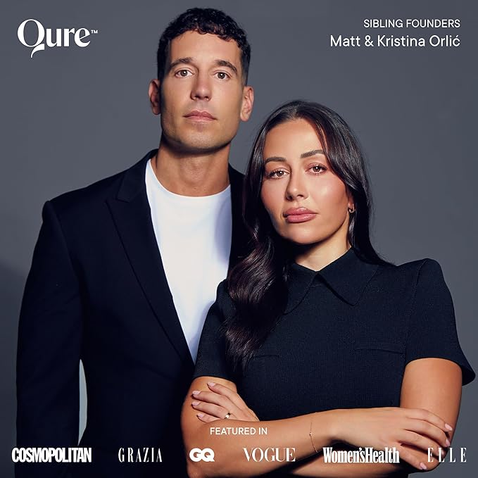 Qure Micro-Infusion System for Face - Clear Formula for All Skin Types, Easy 5min at-Home Skincare Facial Application - 2 Month Supply