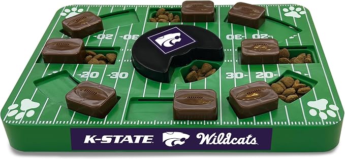 Pets First NCAA Kansas State Wildcats Puzzle Toy, Puzzle Treat Dog Toy, Interactive Dog Treat Toy, Dog Puzzle Feeding Slow Toy