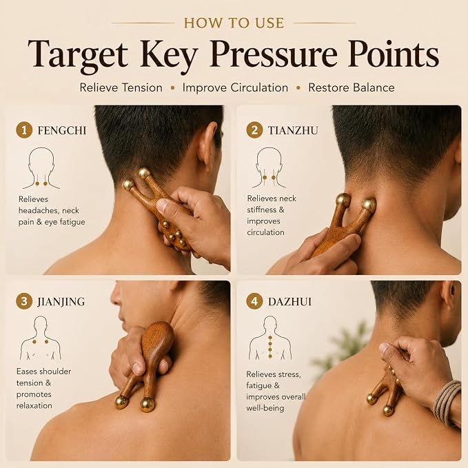 Scarab Acupressure Tool & TMJ Pen Set, TMJ Relief Products Jaw, Facial Acupressure Massage Tools for Jaw Tension Relief, Trigger Point Massage, Facial Fascia Release & Pressure Point
