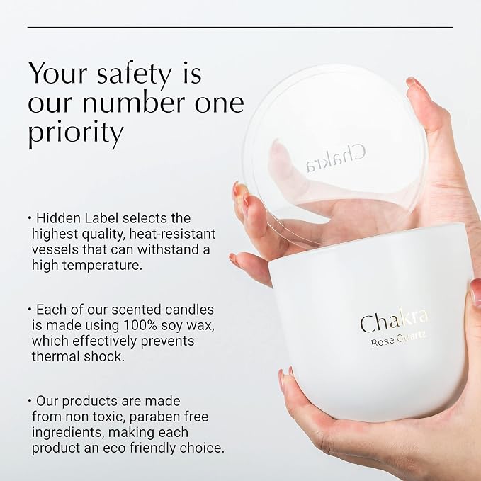 Hidden Label Healing Crystal Candle, Aventurine-Wealth Crystal Candle, Wood Wicks Scented Crackling Candles, Real Crystals Aromatherapy Candle Gifts for Women,Cute 12oz