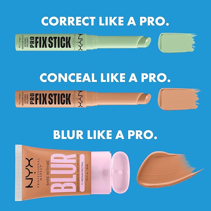 NYX PROFESSIONAL MAKEUP Pro Fix Stick Correcting Concealer, Buildable Medium Coverage Concealer Stick - Alabaster