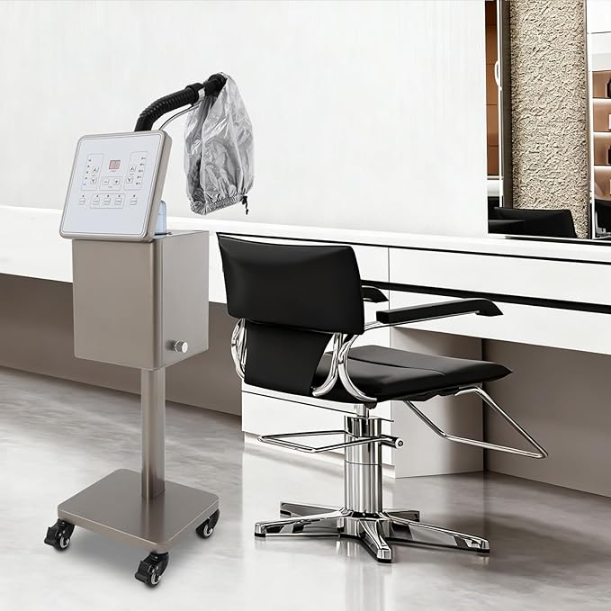 110V 1600W Nano Hair Steamer Machine, Professional Micro Mist Salon Hair Processor, Salon Spa Equipment Vertical Nano Hair Steamer for Deep Hair Care Repair, Hair Styling