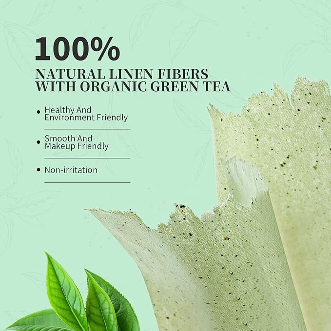 Oil Blotting Sheets for Face Refills Only,DUcare 200 Sheets Green Tea Blotting Paper For Oily Skin