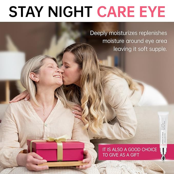 Instant Reduction of Eye Bags-Retinol Eye Cream Dark circles,Relieves Dark Circles And Puffiness, Youth Eye Cream: Smooth Wrinkles,Hydrating, Tightens The Delicate Skin Under The Eyes 0.7 OZ -U