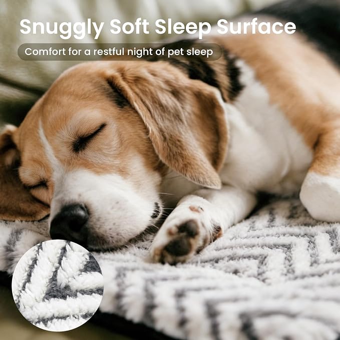 Mora Pets Dog Crate Pad Washable Puppy Dog Bed for Crate Flat Kennel Mat | Soft Dog Cat Bed Mat, Crate Pad for Dog Cages Cozy Sleeping Liner, Dog Pillow Cushion for Small Medium Pets Anti Slip 30 x 19